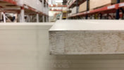 2 Panel Square Carrara Primed Slab Solid Core 8'0" (96") 1-3/4