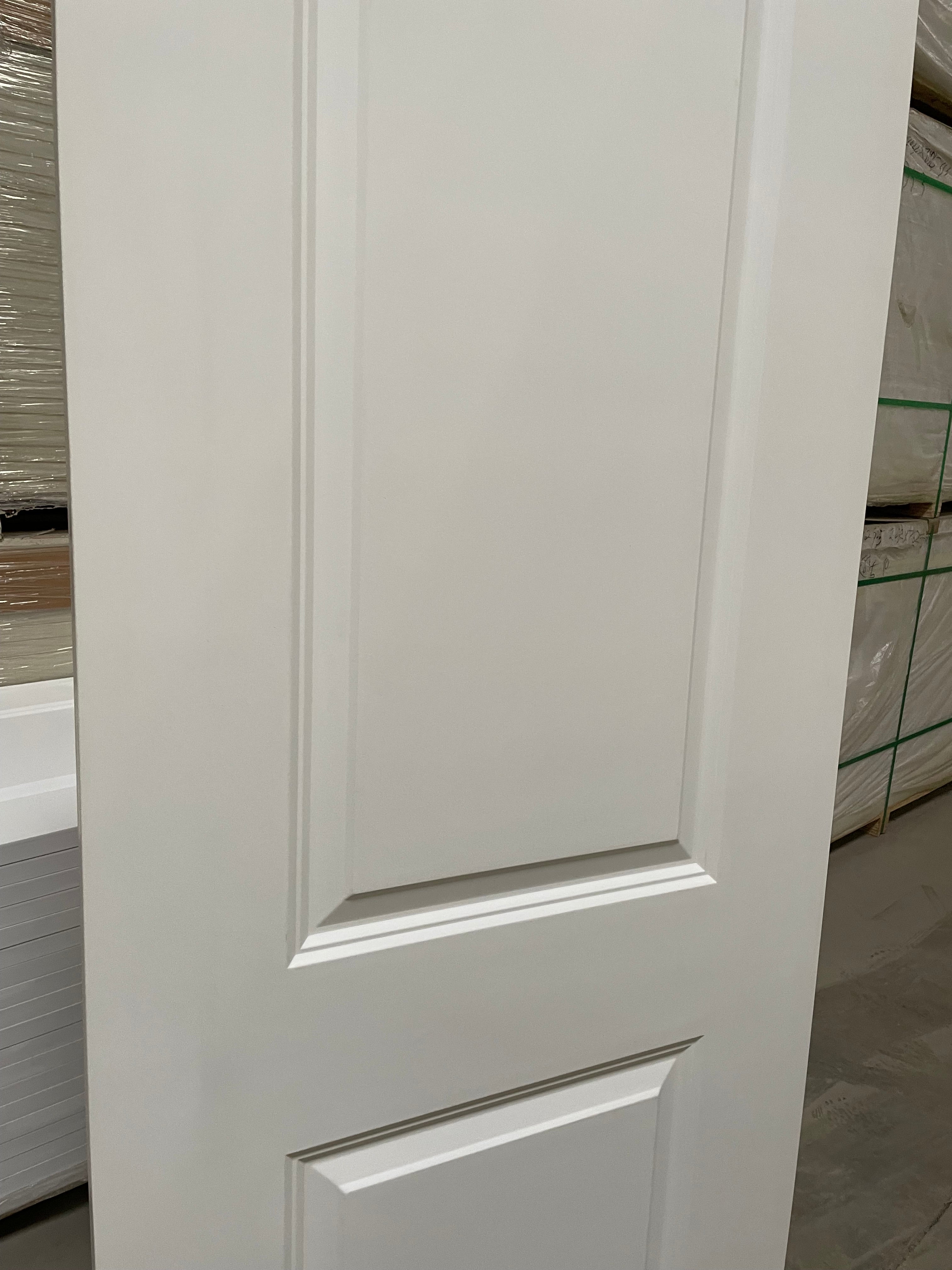 2 Panel Arch Caiman Primed Slab Solid Core 8'0" (96")  1-3/4
