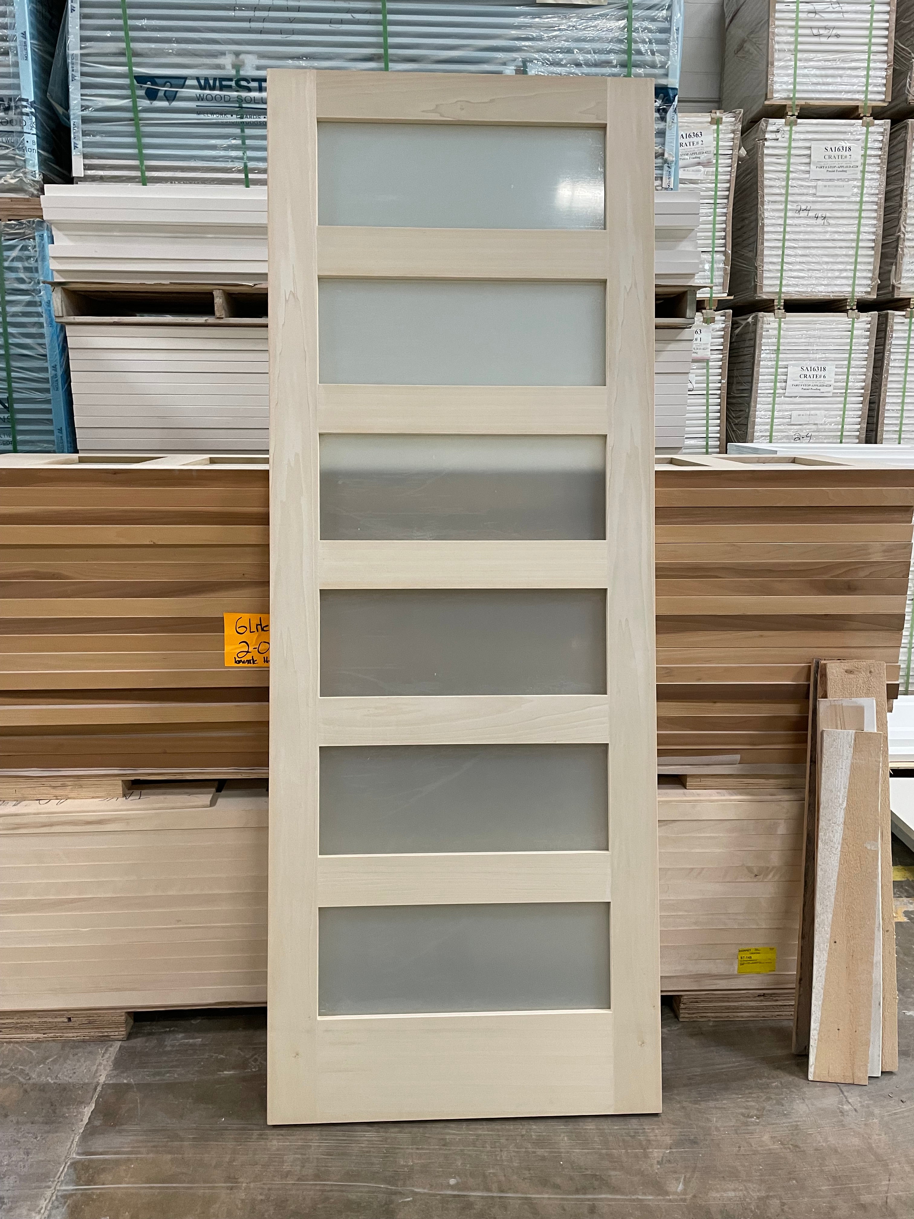 6 Lite White Laminate Shaker Poplar 8'0" (96") 1-3/4