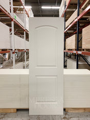 2 Panel Arch Caiman Primed Slab Solid Core 7'0" (84") 1-3/8