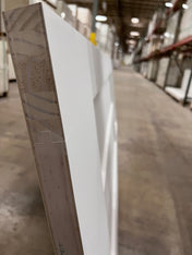 3 Panel Flat Shaker Craftsman Primed Slab 6'8" (80") 1-3/8